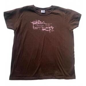 Durango CO pink and brown baby tee